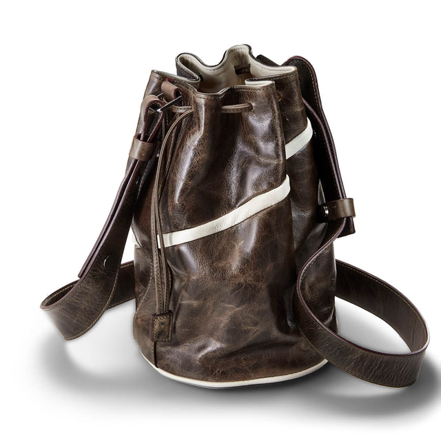WOMEN'S BLOOP LEATHER BUCKET BAG