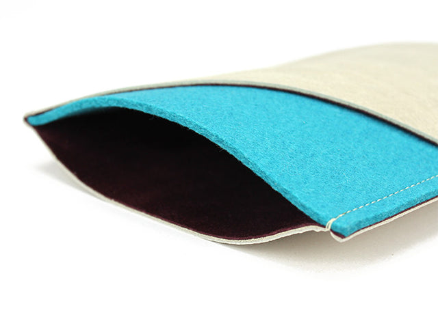 DEOK | AGED LEATHER & WOOL-FELT SLEEVE