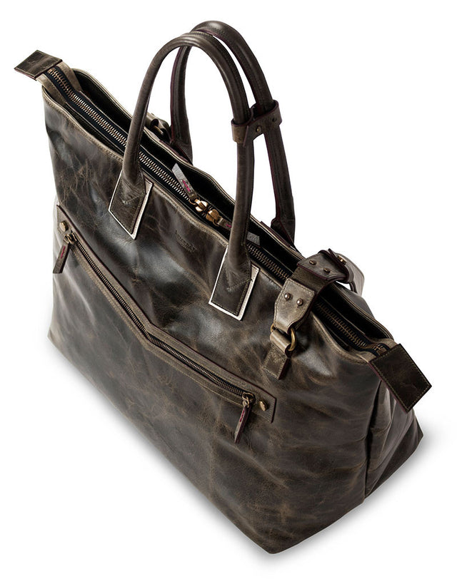 MEN'S MICHELETTO l LEATHER CARRY-ALL DUFFLE BAG